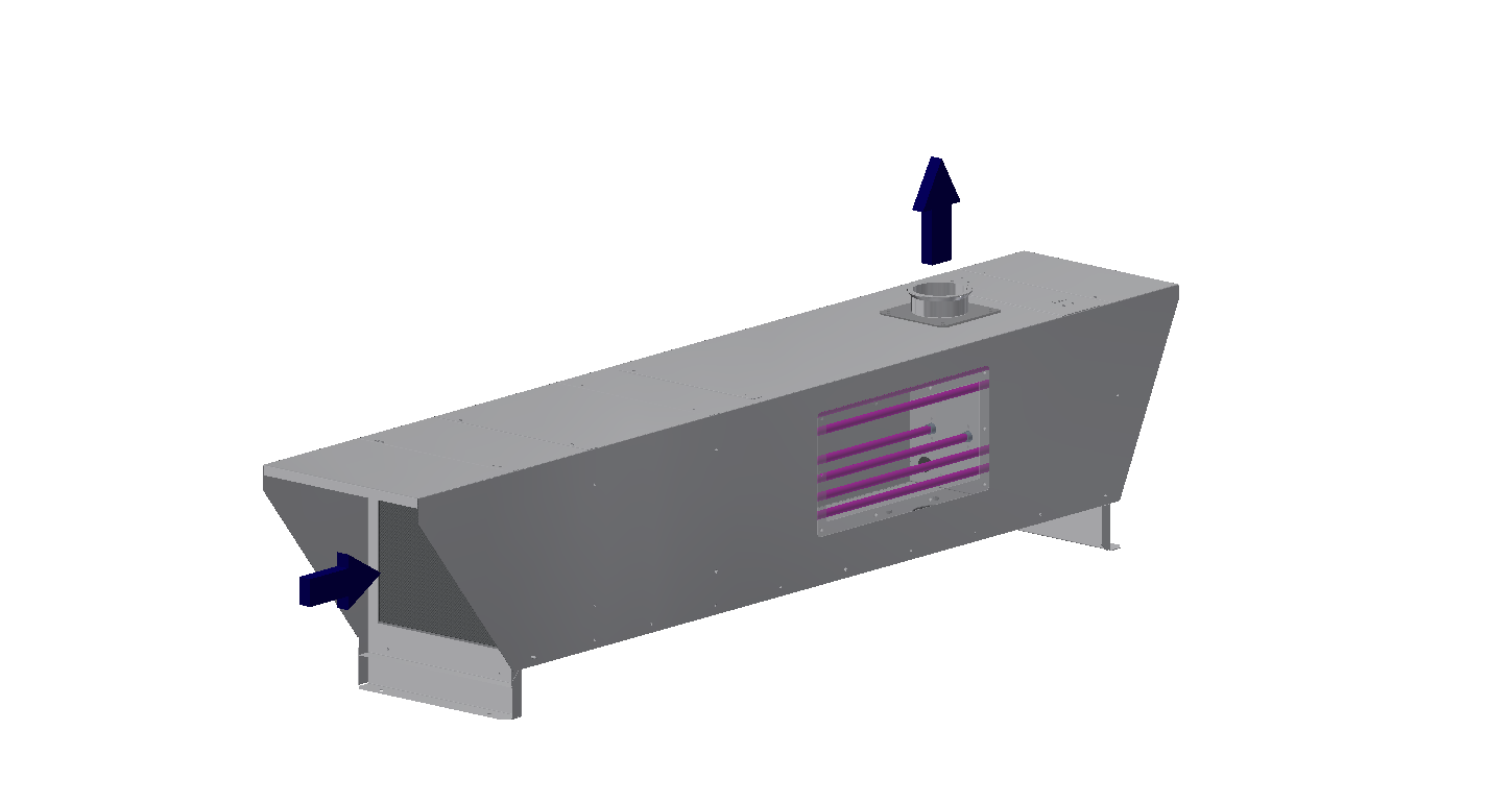 Step 2: High Output UV-C Lamp Exposure