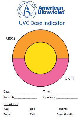 UVC Dosimeter before dosage delivered