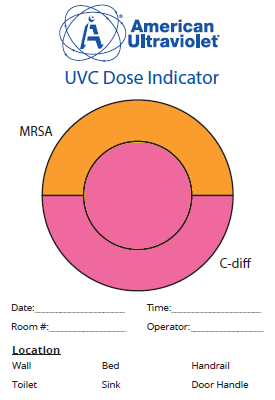 UVC Dosimeter before dosage delivered