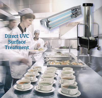 UVC surface treatment